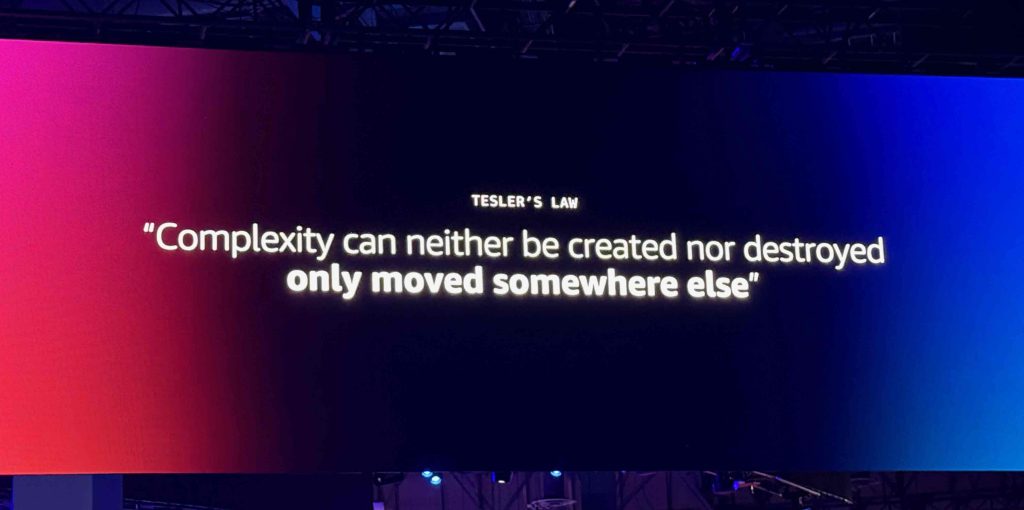 Amazon re:invent simplexity